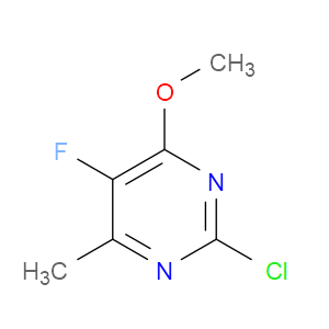 2-CHLORO-5-FLUORO-4-METHOXY-6-METHYLPYRIMIDINE - Click Image to Close