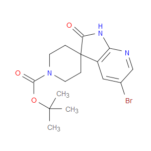 TERT-BUTYL 5'-BROMO-2'-OXO-1',2'-DIHYDROSPIRO[PIPERIDINE-4,3'-PYRROLO[2,3-B]PYRIDINE]-1-CARBOXYLATE - Click Image to Close