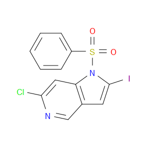 1-(PHENYLSULFONYL)-6-CHLORO-2-IODO-5-AZAINDOLE