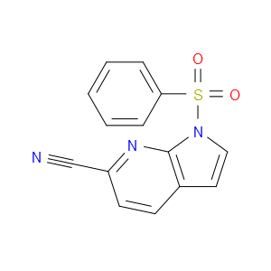 1-(PHENYLSULFONYL)-1H-PYRROLO[2,3-B]PYRIDINE-6-CARBONITRILE
