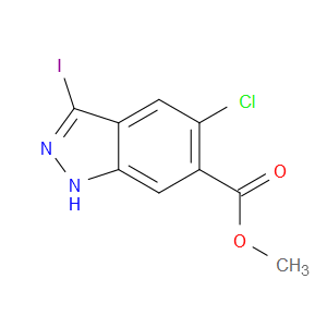 METHYL 5-CHLORO-3-IODO-1H-INDAZOLE-6-CARBOXYLATE - Click Image to Close