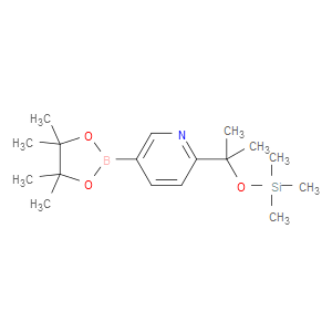 5-(4,4,5,5-TETRAMETHYL-1,3,2-DIOXABOROLAN-2-YL)-2-(2-((TRIMETHYLSILYL)OXY)PROPAN-2-YL)PYRIDINE