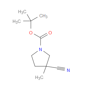 TERT-BUTYL 3-CYANO-3-METHYLPYRROLIDINE-1-CARBOXYLATE - Click Image to Close