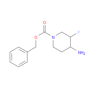 BENZYL 4-AMINO-3-FLUOROPIPERIDINE-1-CARBOXYLATE