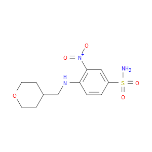 3-NITRO-4-(((TETRAHYDRO-2H-PYRAN-4-YL)METHYL)AMINO)BENZENESULFONAMIDE