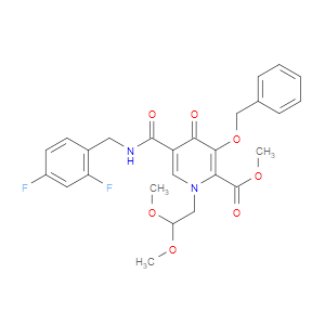 METHYL 3-(BENZYLOXY)-5-((2,4-DIFLUOROBENZYL)CARBAMOYL)-1-(2,2-DIMETHOXYETHYL)-4-OXO-1,4-DIHYDROPYRIDINE-2-CARBOXYLATE