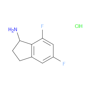 5,7-DIFLUORO-2,3-DIHYDRO-1H-INDEN-1-AMINE HYDROCHLORIDE