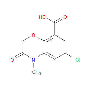 6-CHLORO-3,4-DIHYDRO-4-METHYL-3-OXO-2H-1,4-BENZOXANINE-8-CARBOXYLIC ACID - Click Image to Close