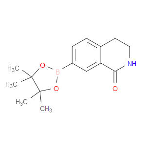 7-(4,4,5,5-TETRAMETHYL-1,3,2-DIOXABOROLAN-2-YL)-3,4-DIHYDROISOQUINOLIN-1(2H)-ONE