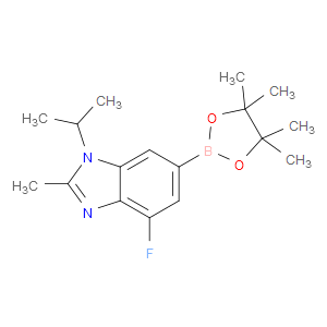4-FLUORO-1-ISOPROPYL-2-METHYL-6-(4,4,5,5-TETRAMETHYL-1,3,2-DIOXABOROLAN-2-YL)-1H-BENZO[D]IMIDAZOLE - Click Image to Close
