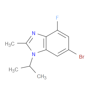 6-BROMO-4-FLUORO-1-ISOPROPYL-2-METHYL-1H-BENZO[D]IMIDAZOLE - Click Image to Close