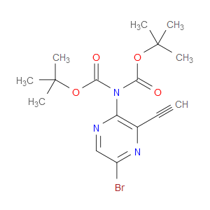 TERT-BUTYL N-(5-BROMO-3-ETHYNYLPYRAZIN-2-YL)-N-(TERT-BUTOXYCARBONYL)CARBAMATE