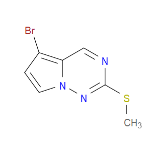5-BROMO-2-(METHYLSULFANYL)PYRROLO[2,1-F][1,2,4]TRIAZINE - Click Image to Close