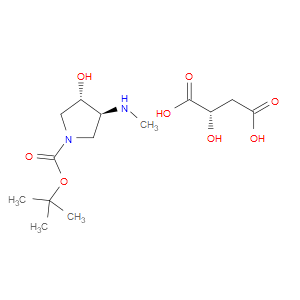 (3S,4S)-TERT-BUTYL 3-HYDROXY-4-(METHYLAMINO)PYRROLIDINE-1-CARBOXYLATE (S)-2-HYDROXYSUCCINATE