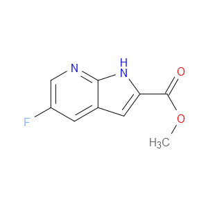 METHYL 5-FLUORO-1H-PYRROLO[2,3-B]PYRIDINE-2-CARBOXYLATE - Click Image to Close