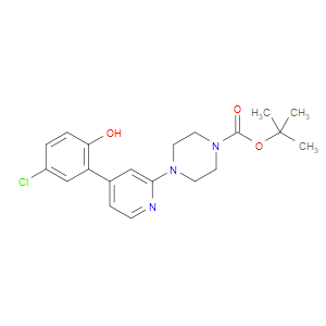 TERT-BUTYL 4-(4-(5-CHLORO-2-HYDROXYPHENYL)PYRIDIN-2-YL)PIPERAZINE-1-CARBOXYLATE - Click Image to Close