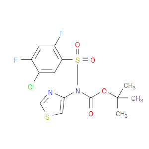 TERT-BUTYL (5-CHLORO-2,4-DIFLUOROPHENYL)SULFONYL(THIAZOL-4-YL)CARBAMATE - Click Image to Close