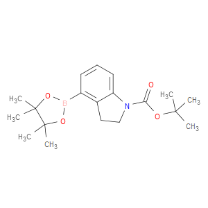 TERT-BUTYL 4-(4,4,5,5-TETRAMETHYL-1,3,2-DIOXABOROLAN-2-YL)INDOLINE-1-CARBOXYLATE - Click Image to Close