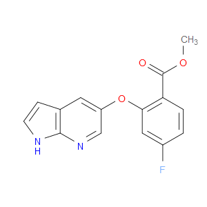 METHYL 4-FLUORO-2-(1H-PYRROLO[2,3-B]PYRIDIN-5-YLOXY)BENZOATE - Click Image to Close