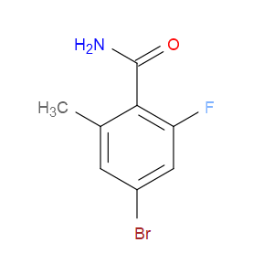 4-BROMO-2-FLUORO-6-METHYLBENZAMIDE