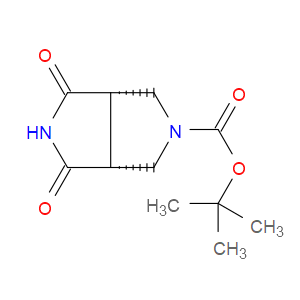 (3AR,6AS)-REL-TERT-BUTYL 4,6-DIOXOHEXAHYDROPYRROLO[3,4-C]PYRROLE-2(1H)-CARBOXYLATE - Click Image to Close