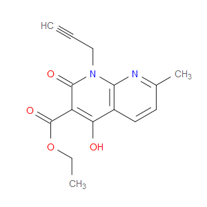 ETHYL 4-HYDROXY-7-METHYL-2-OXO-1-(PROP-2-YNYL)-1,2-DIHYDRO-1,8-NAPHTHYRIDINE-3-CARBOXYLATE