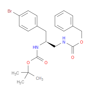 [(2S)-2-[[(1,1-DIMETHYLETHOXY)CARBONYL]AMINO]-3-[4-BROMOPHENYL]PROPYL]-CARBAMIC ACID PHENYLMETHYL ESTER