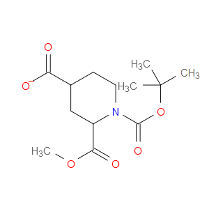 1-(TERT-BUTOXYCARBONYL)-2-(METHOXYCARBONYL)PIPERIDINE-4-CARBOXYLIC ACID - Click Image to Close