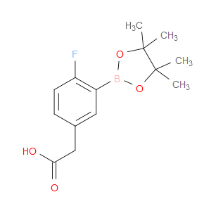2-(4-FLUORO-3-(4,4,5,5-TETRAMETHYL-1,3,2-DIOXABOROLAN-2-YL)PHENYL)ACETIC ACID