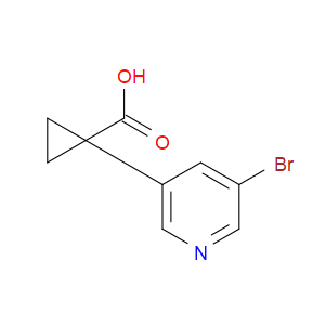 1-(5-BROMOPYRIDIN-3-YL)CYCLOPROPANE-1-CARBOXYLIC ACID - Click Image to Close