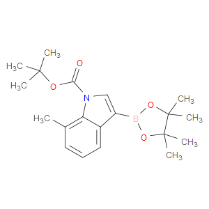 TERT-BUTYL 7-METHYL-3-(4,4,5,5-TETRAMETHYL-1,3,2-DIOXABOROLAN-2-YL)-1H-INDOLE-1-CARBOXYLATE - Click Image to Close