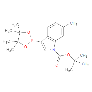 TERT-BUTYL 6-METHYL-3-(4,4,5,5-TETRAMETHYL-1,3,2-DIOXABOROLAN-2-YL)-1H-INDOLE-1-CARBOXYLATE