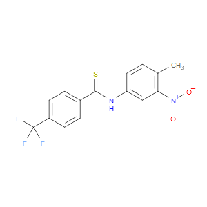 N-(4-METHYL-3-NITROPHENYL)-4-(TRIFLUOROMETHYL)BENZOTHIOAMIDE - Click Image to Close