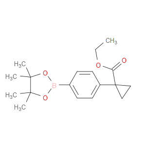 ETHYL 1-(4-(4,4,5,5-TETRAMETHYL-1,3,2-DIOXABOROLAN-2-YL)PHENYL)CYCLOPROPANECARBOXYLATE