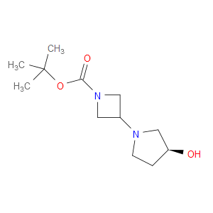 TERT-BUTYL 3-[(3S)-3-HYDROXYPYRROLIDIN-1-YL]AZETIDINE-1-CARBOXYLATE - Click Image to Close