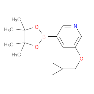 3-(CYCLOPROPYLMETHOXY)-5-(4,4,5,5-TETRAMETHYL-1,3,2-DIOXABOROLAN-2-YL)PYRIDINE - Click Image to Close