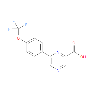 6-[4-(TRIFLUOROMETHOXY)PHENYL]PYRAZINE-2-CARBOXYLIC ACID - Click Image to Close