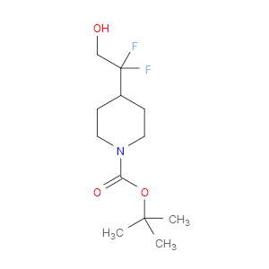 TERT-BUTYL 4-(1,1-DIFLUORO-2-HYDROXYETHYL)PIPERIDINE-1-CARBOXYLATE - Click Image to Close