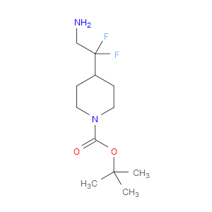 TERT-BUTYL 4-(2-AMINO-1,1-DIFLUOROETHYL)PIPERIDINE-1-CARBOXYLATE - Click Image to Close