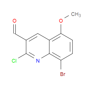 8-BROMO-2-CHLORO-5-METHOXYQUINOLINE-3-CARBALDEHYDE - Click Image to Close