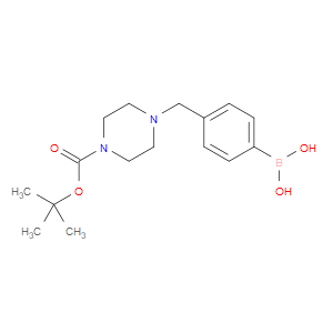 (4-((4-(TERT-BUTOXYCARBONYL)PIPERAZIN-1-YL)METHYL)PHENYL)BORONIC ACID - Click Image to Close