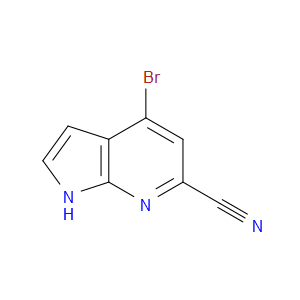 4-BROMO-1H-PYRROLO[2,3-B]PYRIDINE-6-CARBONITRILE - Click Image to Close