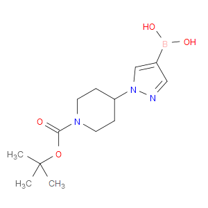(1-(1-(TERT-BUTOXYCARBONYL)PIPERIDIN-4-YL)-1H-PYRAZOL-4-YL)BORONIC ACID - Click Image to Close