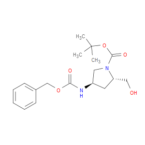(2S,4R)-TERT-BUTYL 4-(((BENZYLOXY)CARBONYL)AMINO)-2-(HYDROXYMETHYL)PYRROLIDINE-1-CARBOXYLATE