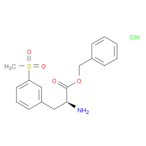 (S)-BENZYL 2-AMINO-3-(3-(METHYLSULFONYL)PHENYL)PROPANOATE HYDROCHLORIDE - Click Image to Close
