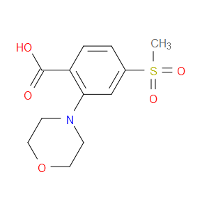 4-(METHYLSULFONYL)-2-MORPHOLINOBENZOIC ACID