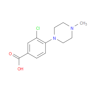 3-CHLORO-4-(4-METHYL-1-PIPERAZINYL)BENZOIC ACID