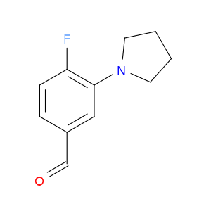 4-FLUORO-3-PYRROLIDINOBENZALDEHYDE - Click Image to Close