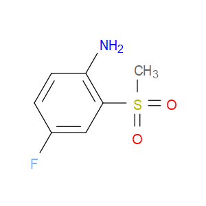 4-FLUORO-2-(METHYLSULFONYL)ANILINE