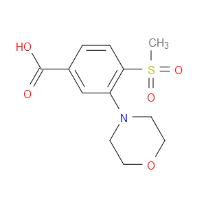 4-(METHYLSULFONYL)-3-MORPHOLINOBENZOIC ACID